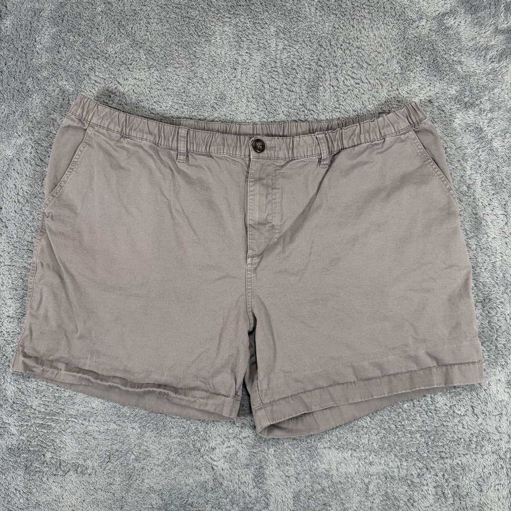 Chubbies Originals Shorts Mens 3XL 5.5" Gray Elastic Waist‎ Cotton Stretch Chino